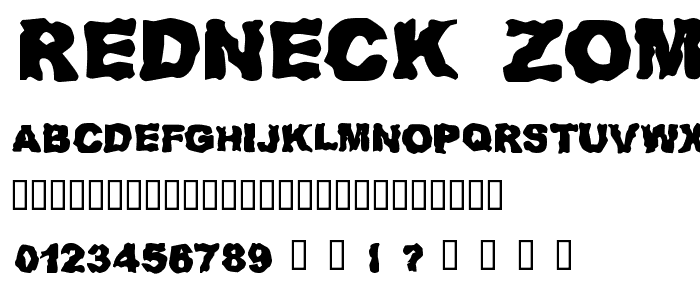Redneck Zombies font